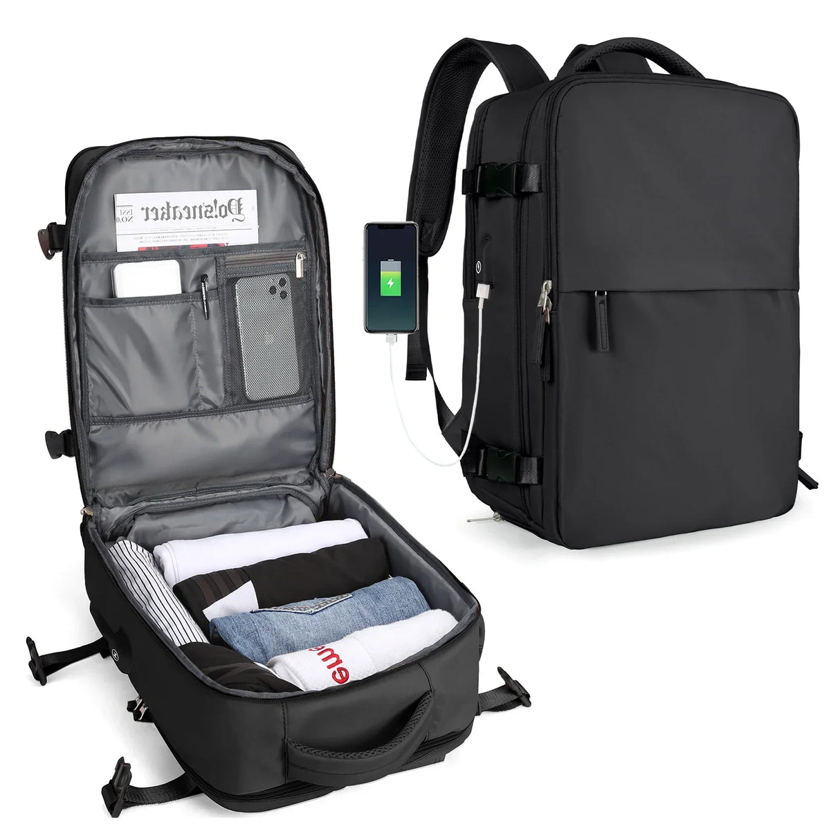 Travel Backpack for Men Women 40L Flight Approved