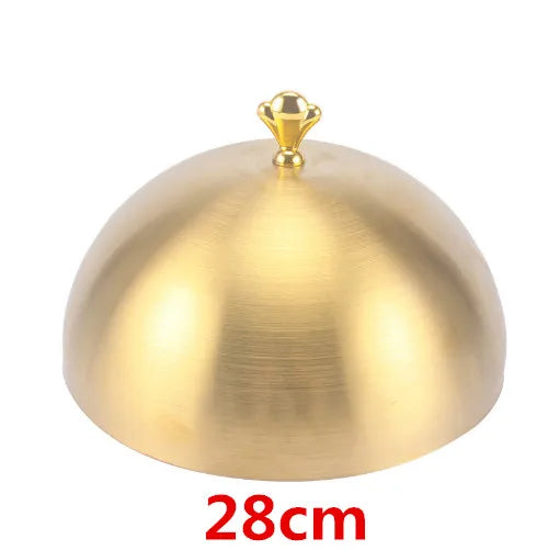 high grade Stainless steel plate cover round gold