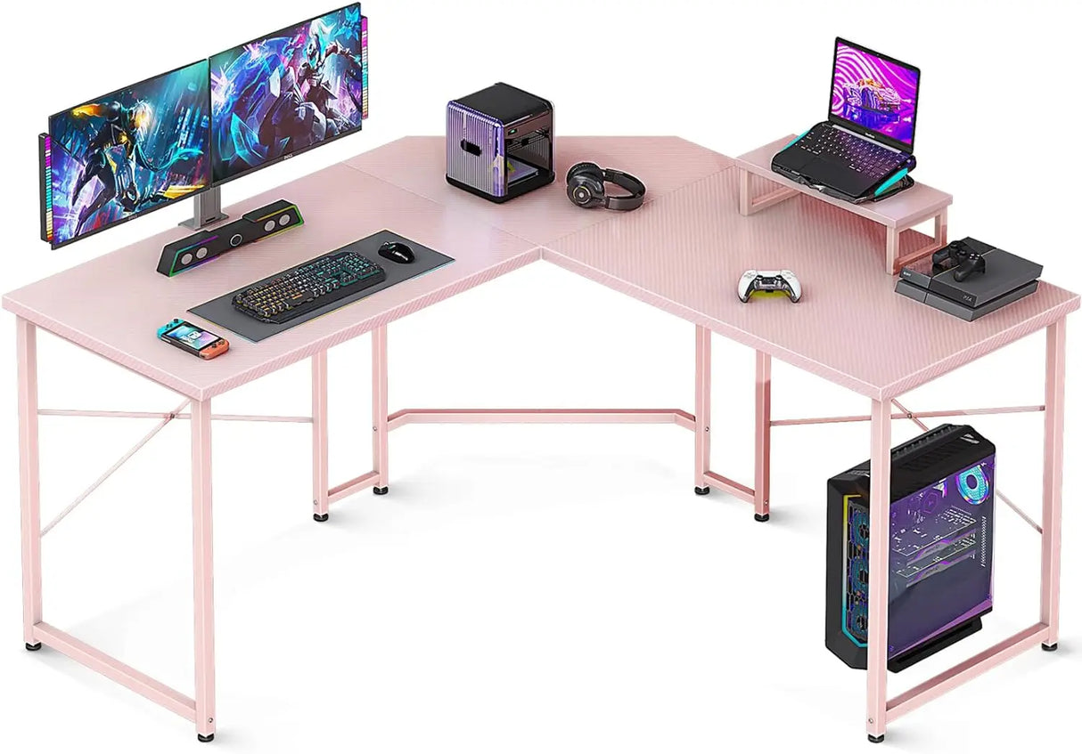 L Shaped Gaming Desk, 51 Inch Computer Desk