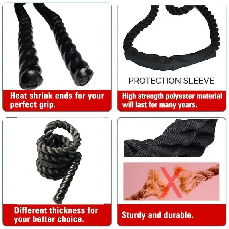 3mx25mm Diameter Fitness Battle Heavy Exercise Training Rope
