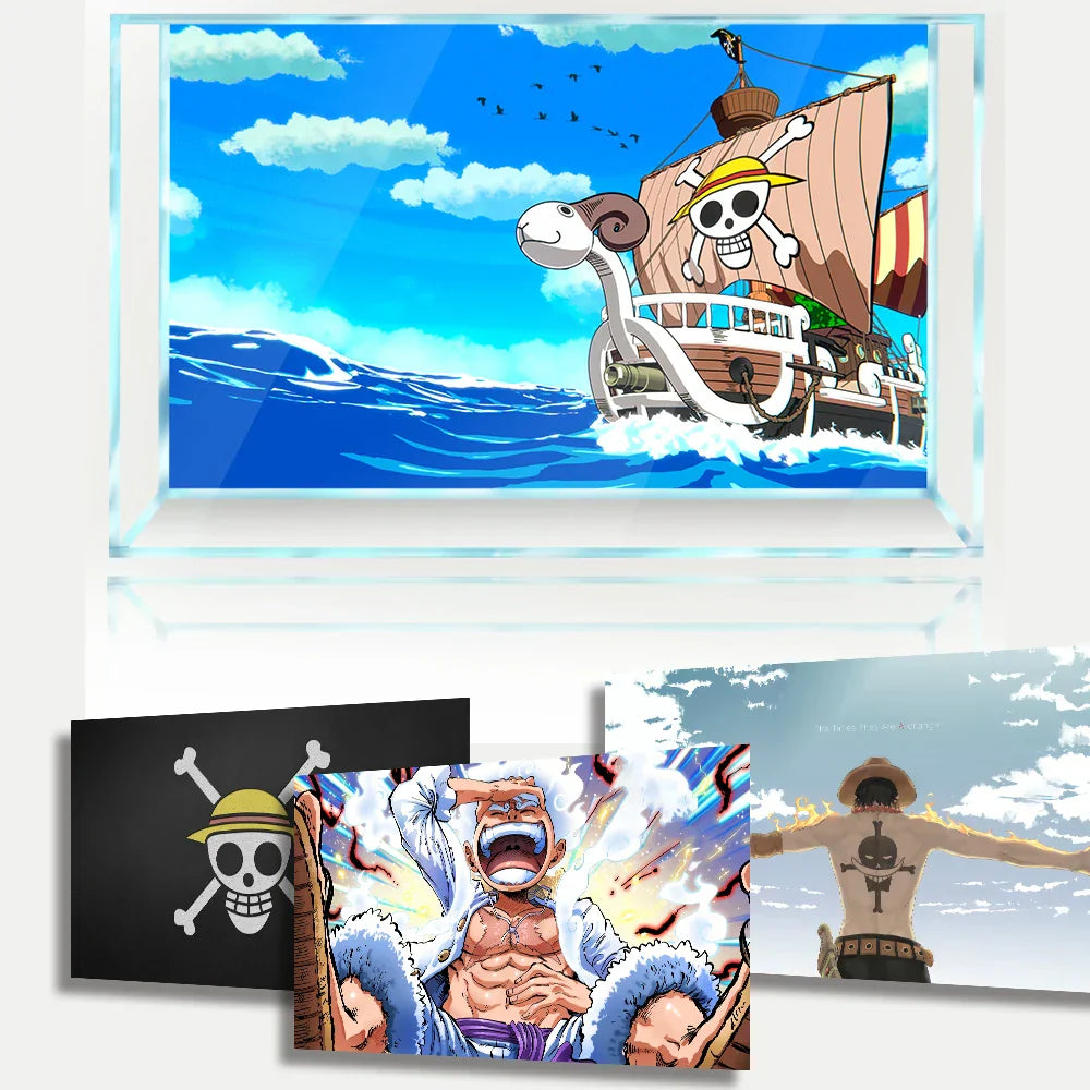 Aquarium Background Sticker One Piece Cartoon Anime