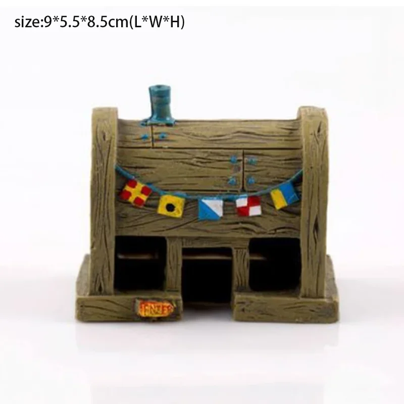 Cartoon Fish Tank Decor Figures Ornaments Simulation Resin
