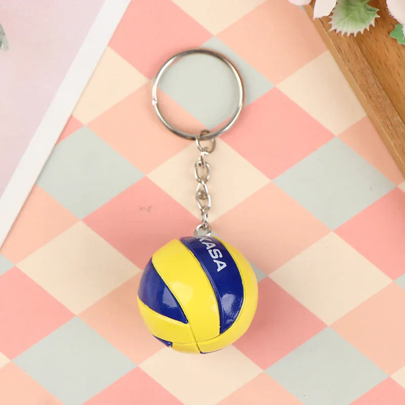 1xFashion PVC Volleyball Keychain Ornaments Business Volleyball Gifts