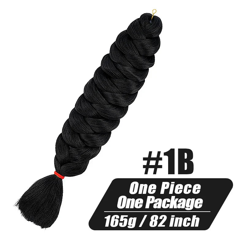 Wigundle 82 Inch Jumbo Braids Crochet Hair Extensions