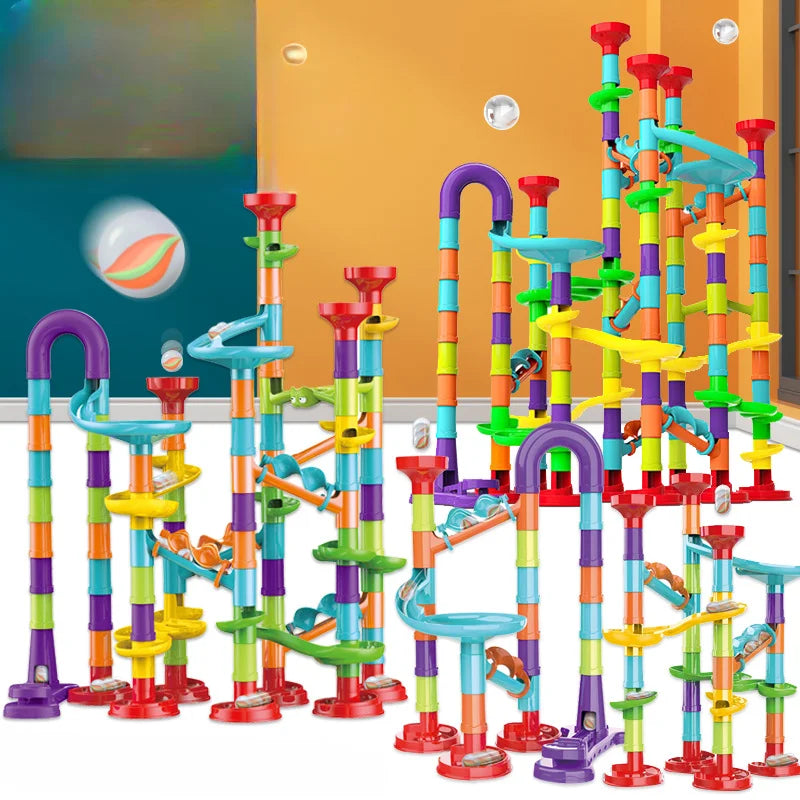 Marble Run Building Blocks Marbles Slide Toys Children