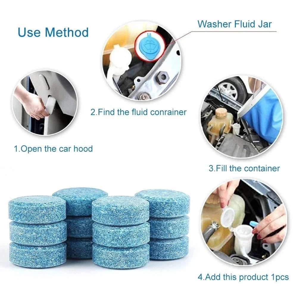 5100pcs Solid Cleaner Car Windscreen Cleaner Effervescent Tablet