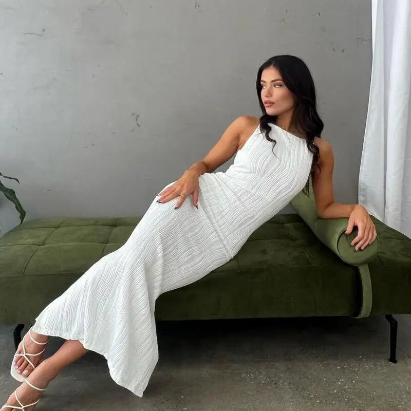 Women 2023 Summer Clothing Threaded Slim Sexy Lady