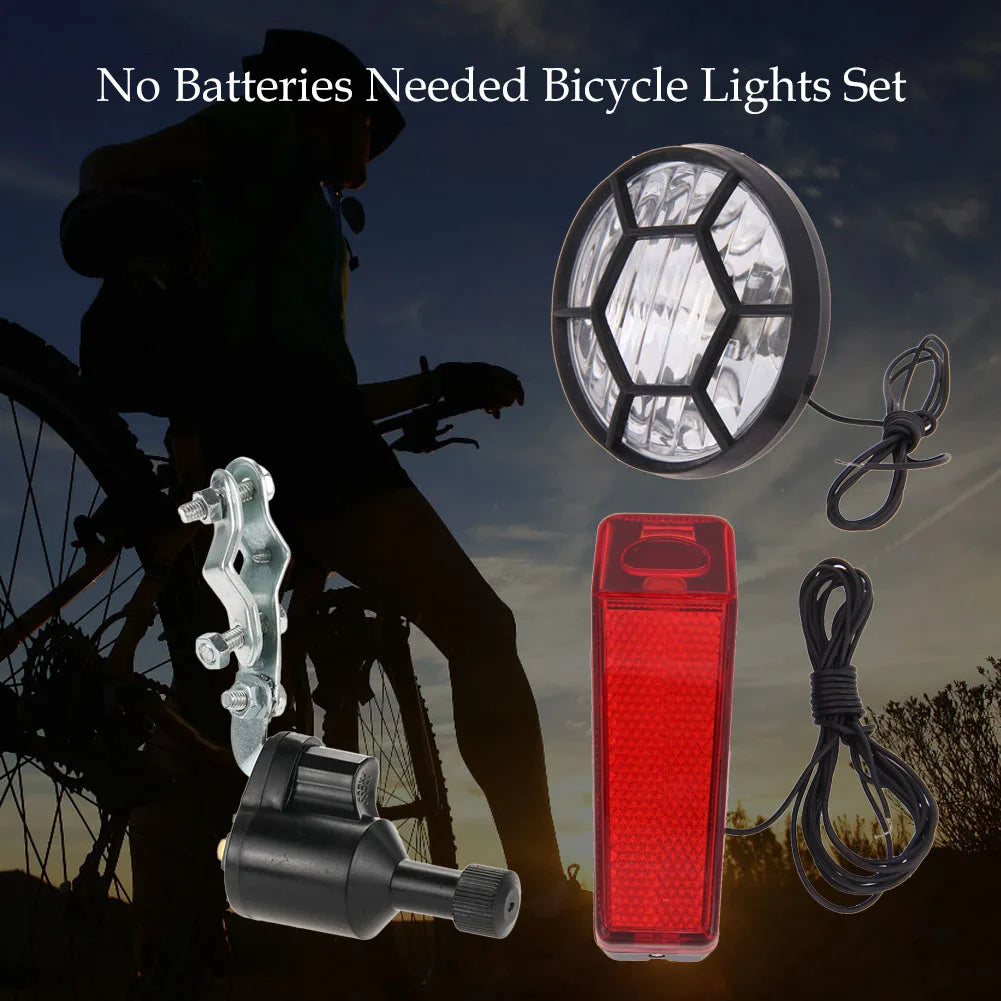 Bicycle Lights Set Kit Bike Safety Front Headlight