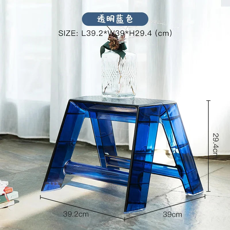 Nordic Light Luxury Ladder chair Folding High Stools