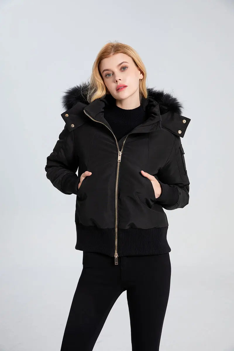 AS 2023 winter fashion woman bomber coat filled