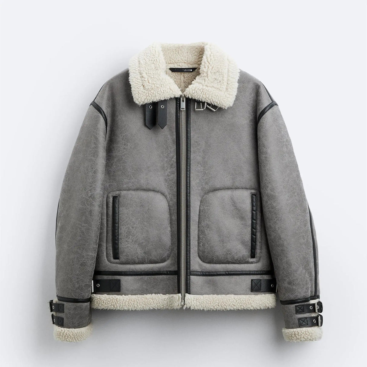 Winter Lapel Suede Rolled Lambskin American Style High