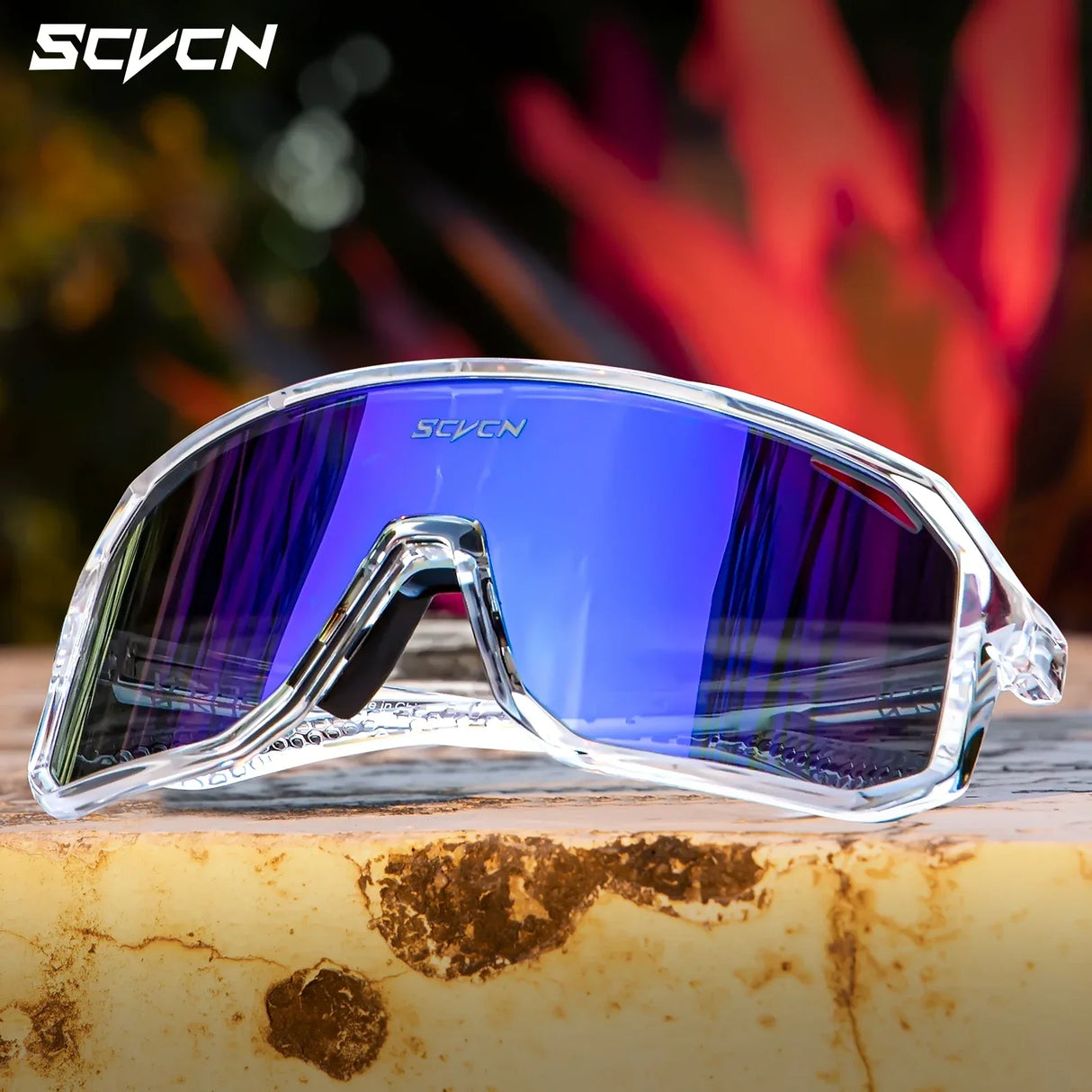SCVCN-Sunglasses for Men Sport Cycling Glasses Bike Mountain
