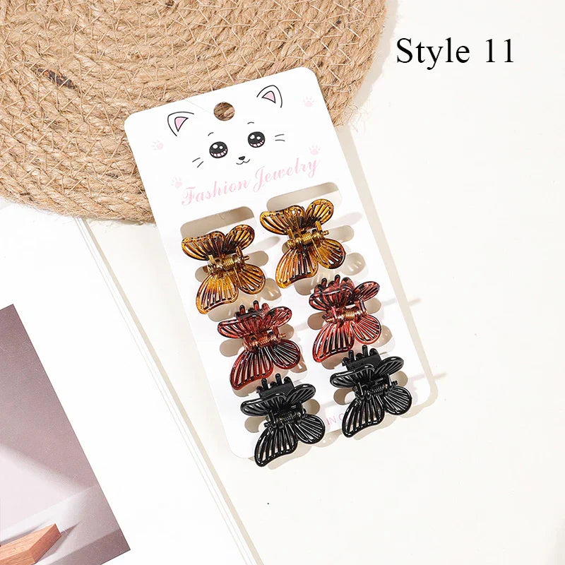 Hair Accessories For Women 6Pcs/Set Mini Crab Hair