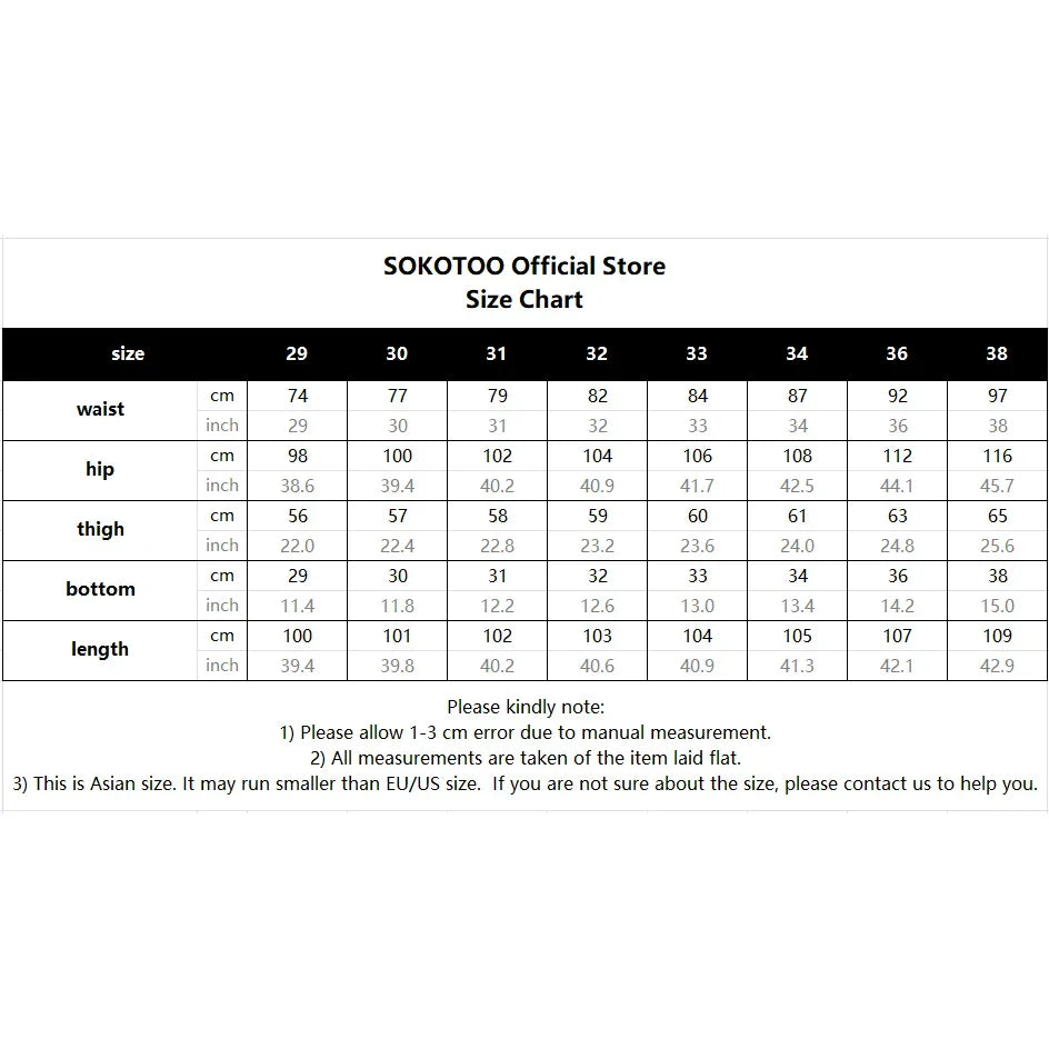 Men Embroidery Black Denim Jeans Streetwear Punk Slim