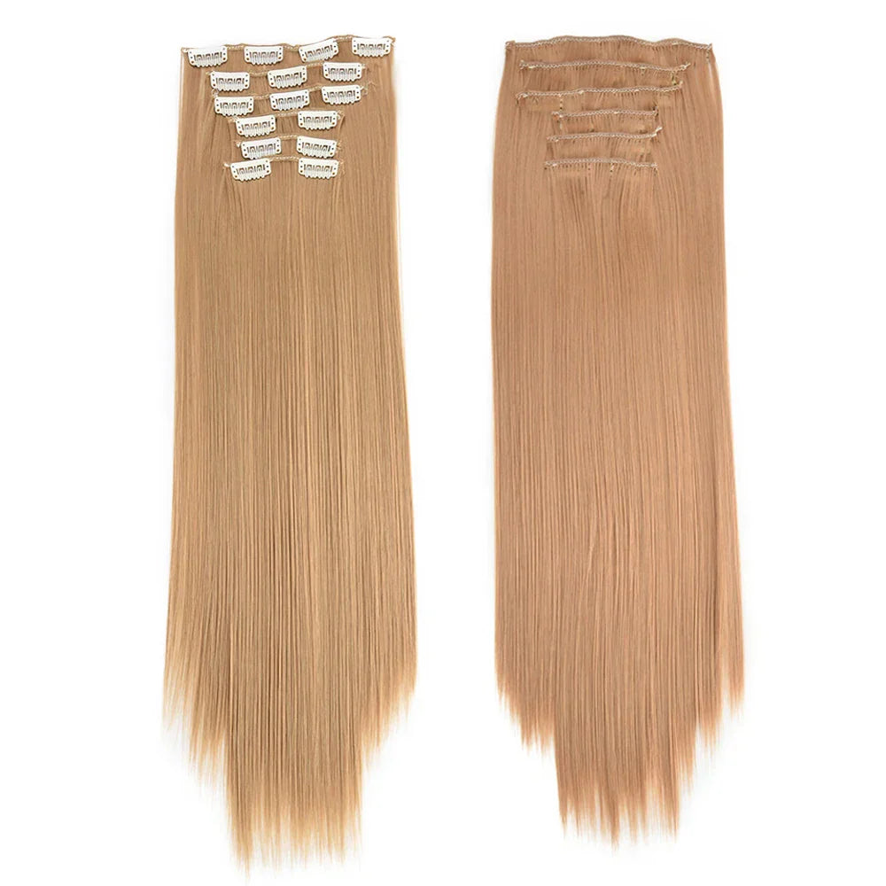 Synthetic Clip in Hair Extensions 6 Pcs/Set 16