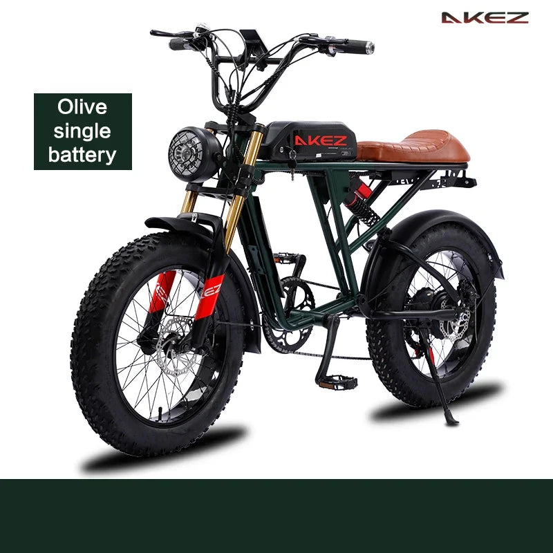 Smart and Powerful AKEZ 1500W 26AH 48V Lithium