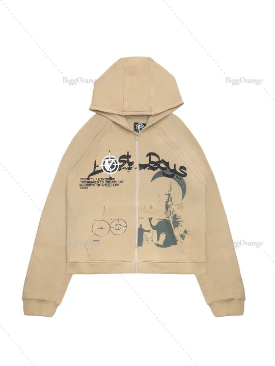 High quality Men Hip Hop Sweatshirt Hoodie Print