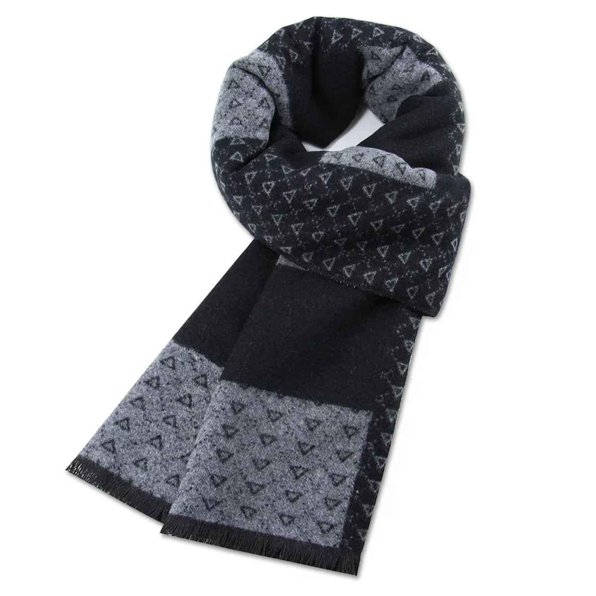 High Quality Men Scarf Autumn Winter Plaid Knitted