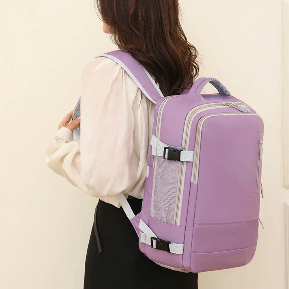 Unisex Backpack MultiPockets Large Luggage Bag with Shoes