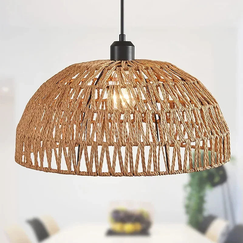 Japanese-style Hemp Rope Chandelier Homestay Pastoral Restaurant Tea