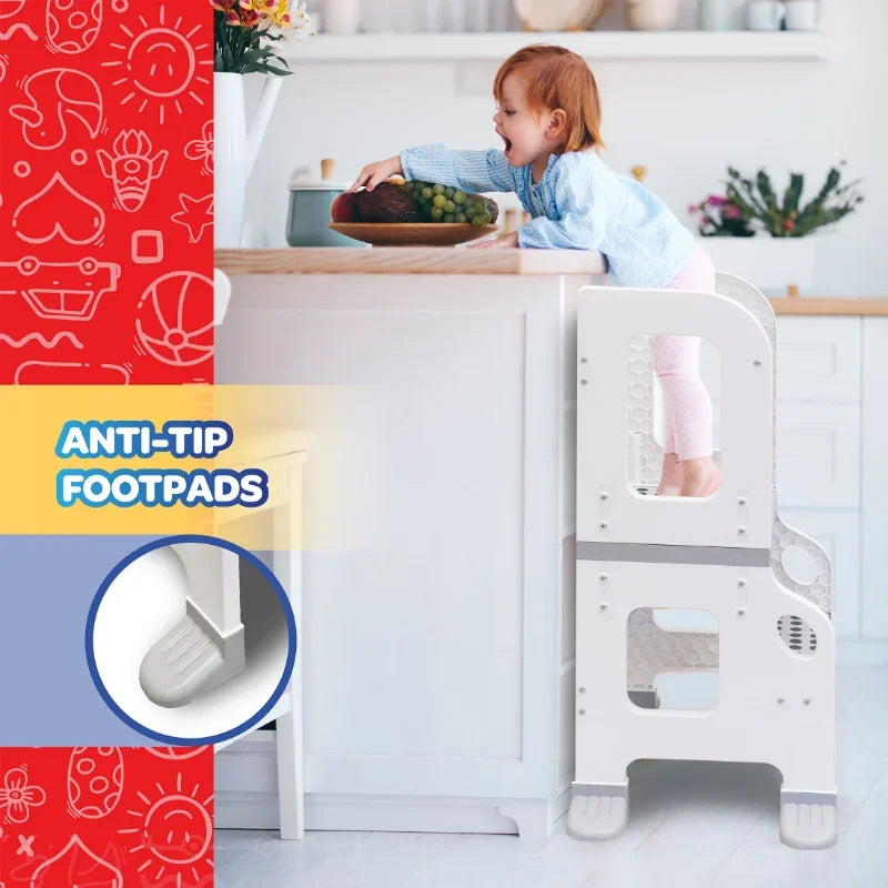 CORE PACIFIC Kitchen Buddy 2-in-1 Stool for Ages
