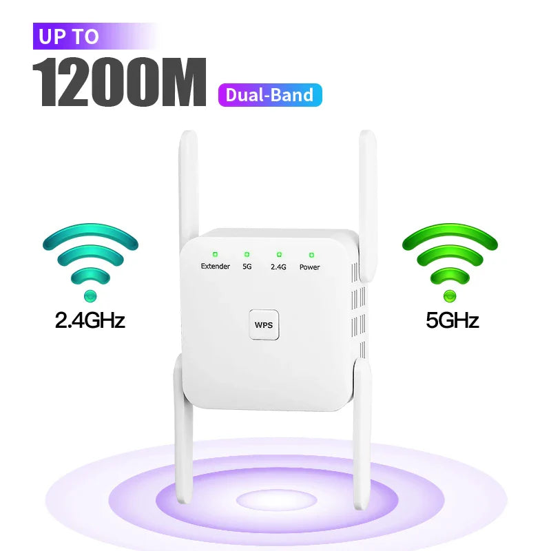 5Ghz WiFi Repeater AC1200 Wi-Fi Booster WiFi Extender