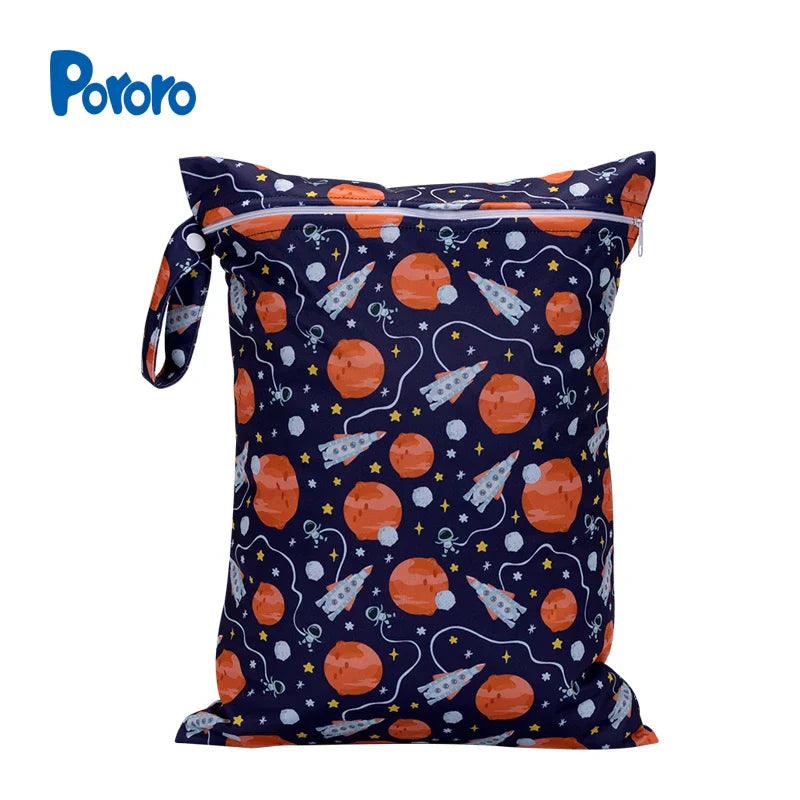 30*40cm Zippered Nappy Wetbags Waterproof Wet Dry Bag