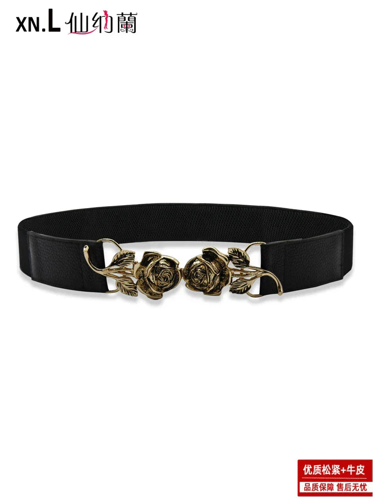 New style with skirt decoration retro elastic elastic
