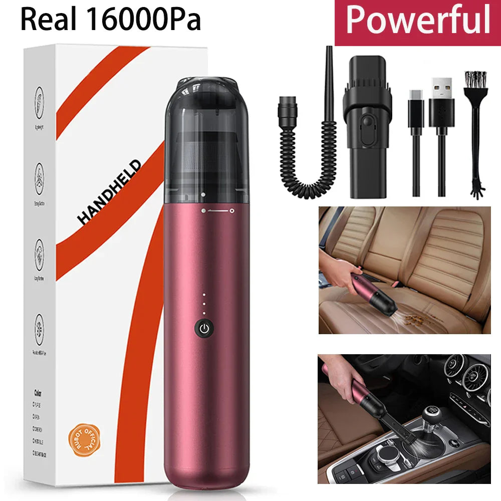 Mini Wireless Car Vacuum Cleaner Cordless Powerful Household