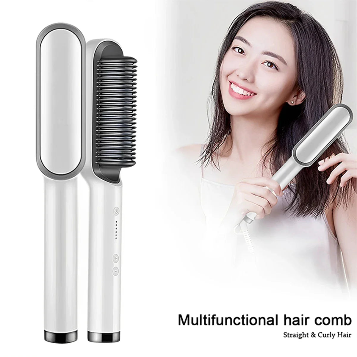 5-speed Straight Hair Comb Thermostatic Electric Straightening Brush