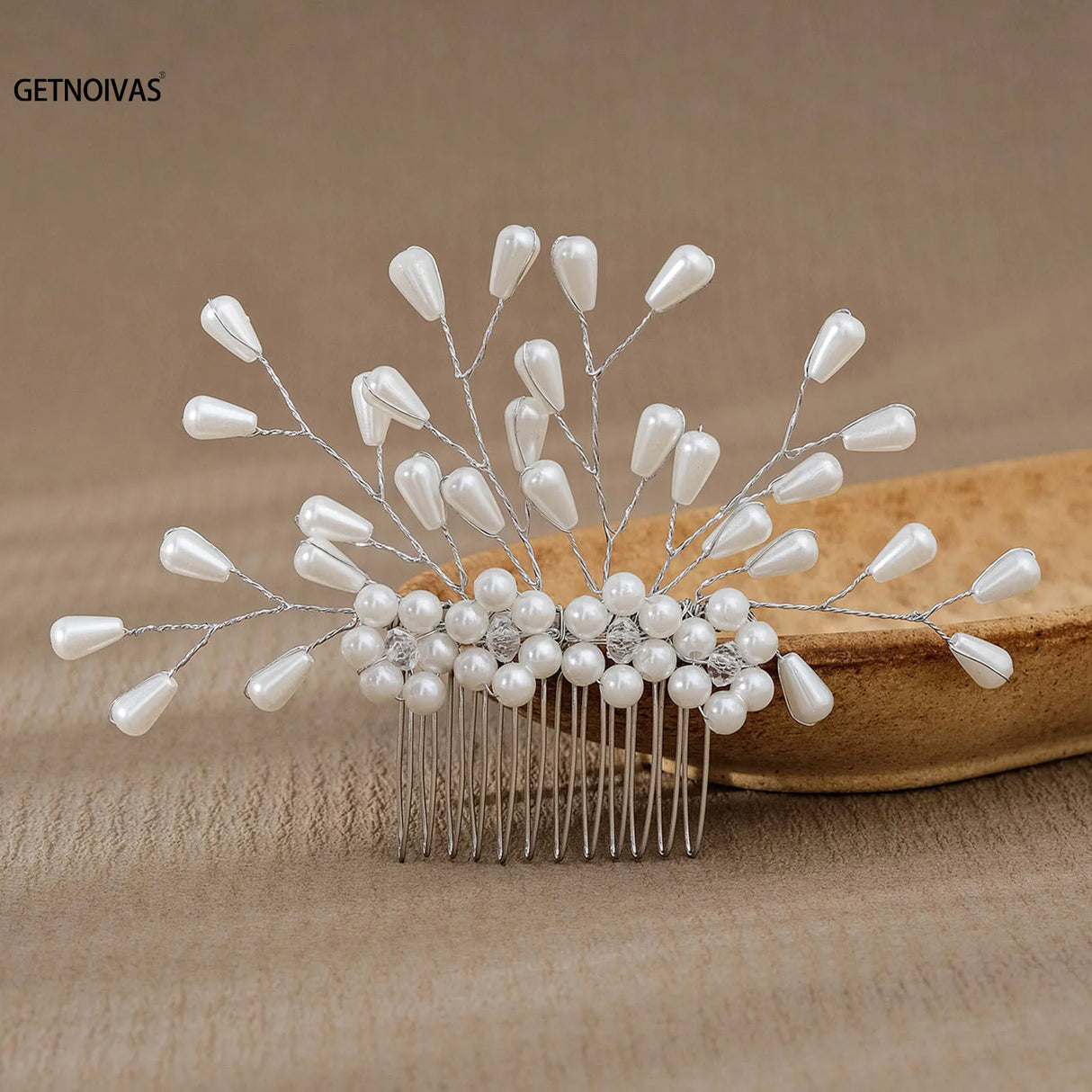 Wedding Pearl Flower Hair Combs Hair Accessories Hair