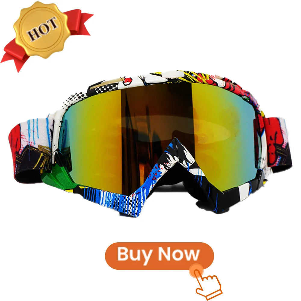 Newest Motorcycle Goggles for Men Retro Motocross Riding