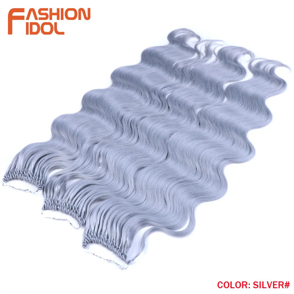 FASHION IDOL 24 Inch Body Wave Crochet Hair