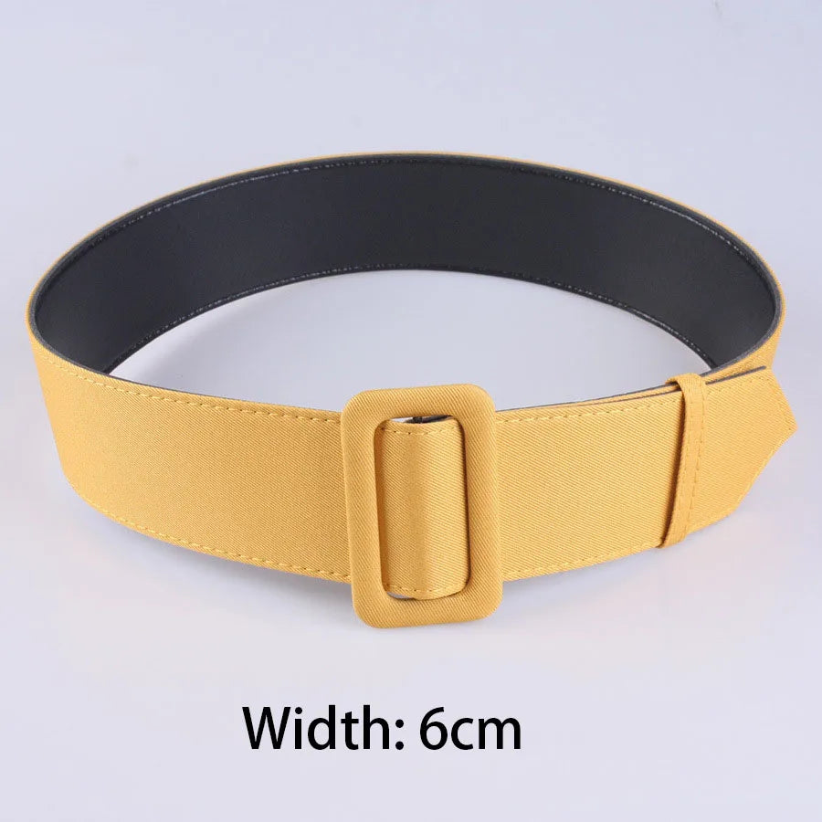 Width 2cm/4cm/6cm Women's Belt Fashion Casual Simple All-match