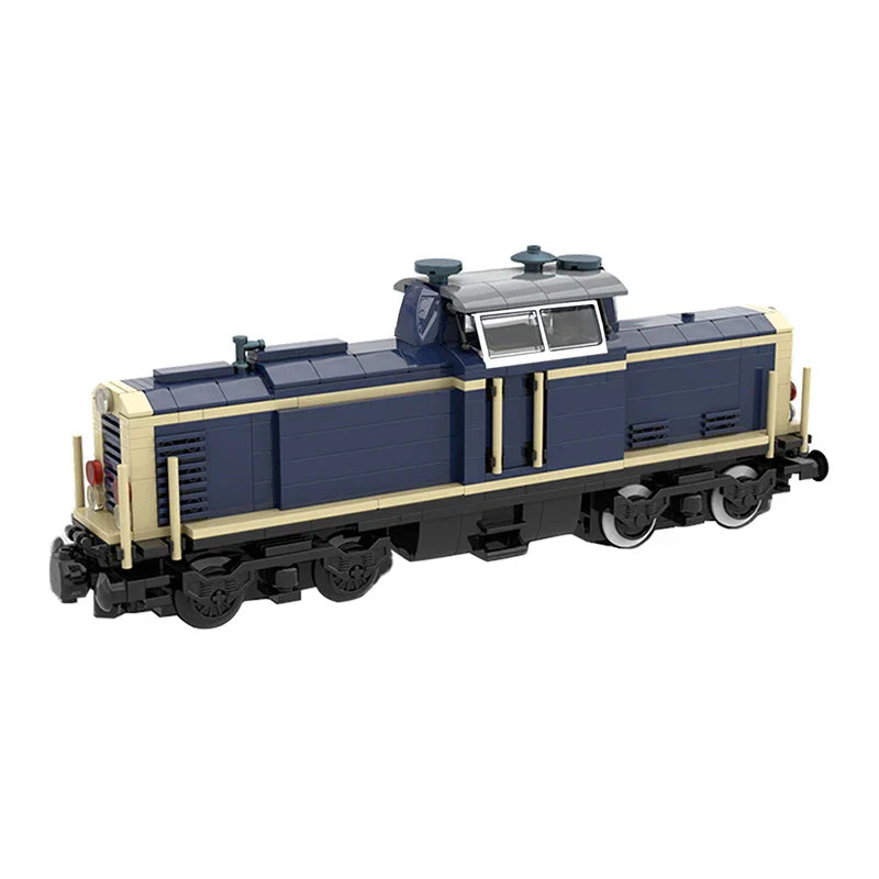 MOC V100 German Cargo Locomotive Building Blocks High-Tech
