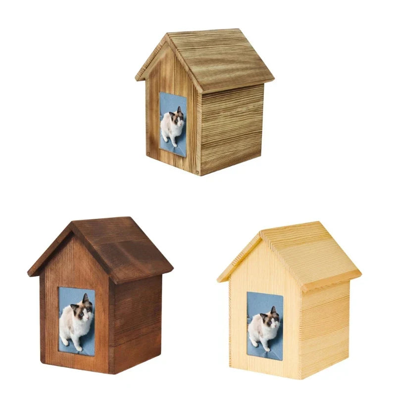 Cremation Urn Pet Cinerary Casket Happiness Memorial Box