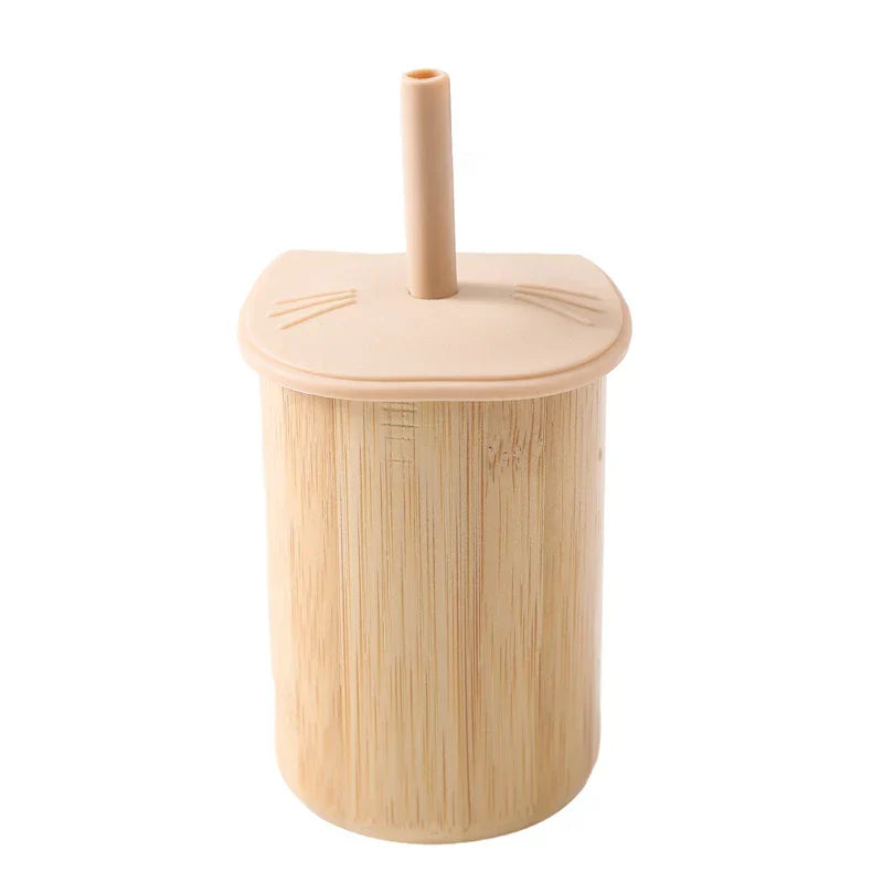 150ML Baby Wooden Feeding Cups Portable Drinkware Babies