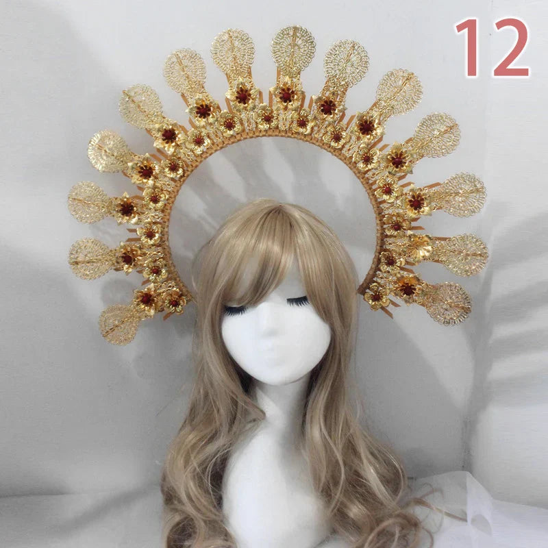 Baroque Headband DIY Material Gothic Lolita Crown Headband