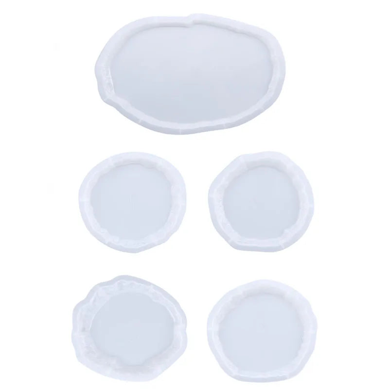 DIY Crystal Epoxy Resin Mold Irregular Oval Tray