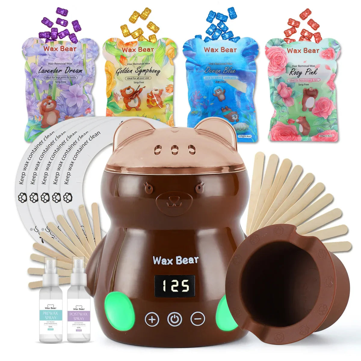 Bear Wax Heater Warmer Hair Removal Machine For