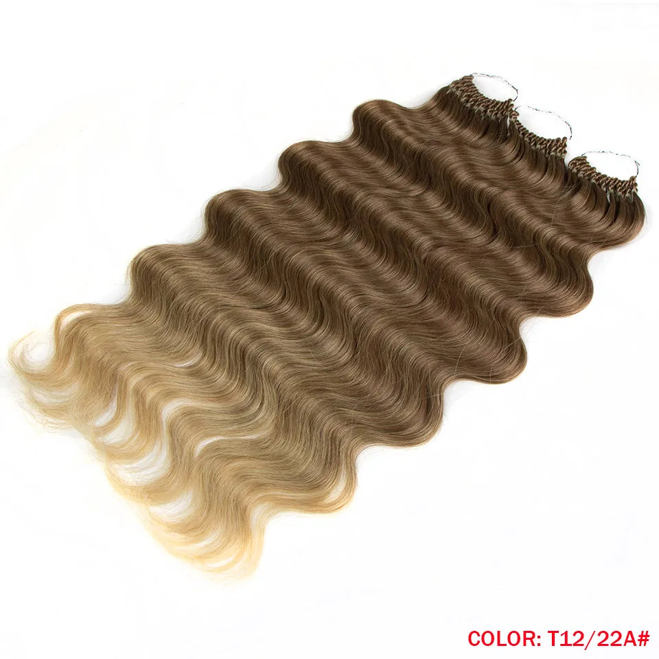 FASHION IDOL 24 Inch Body Wave Crochet Hair