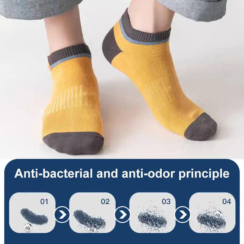10Pairs Men's Spring Summer Sports Thin Socks Breathable