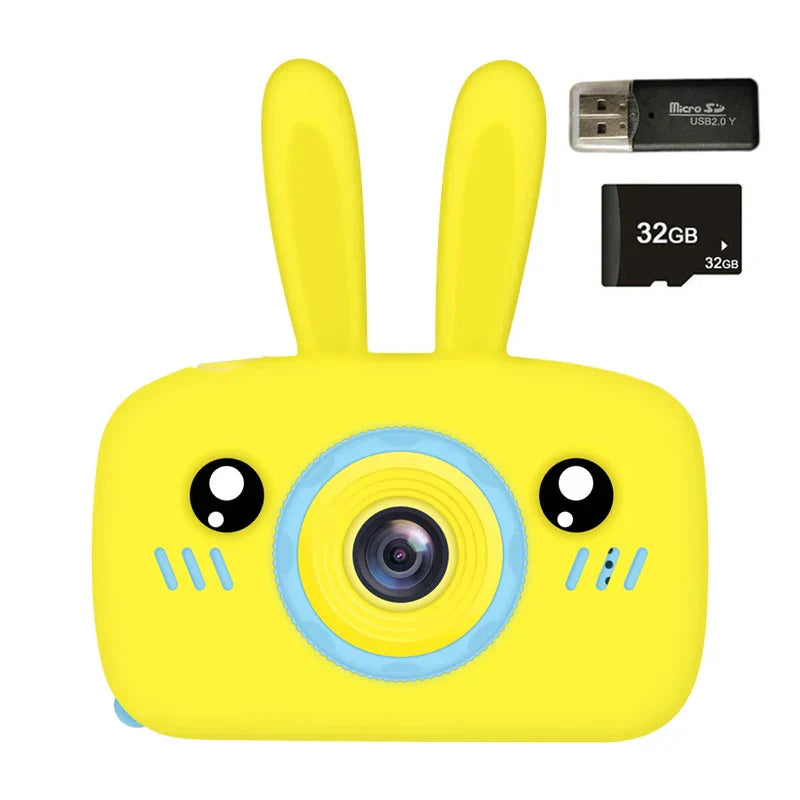 New Mini Cartoon Rabbit Camera 2 Inch HD