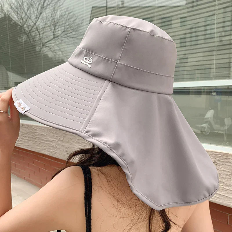 Women Outdoor Fisherman Hat Wide Brim Bucket Hat