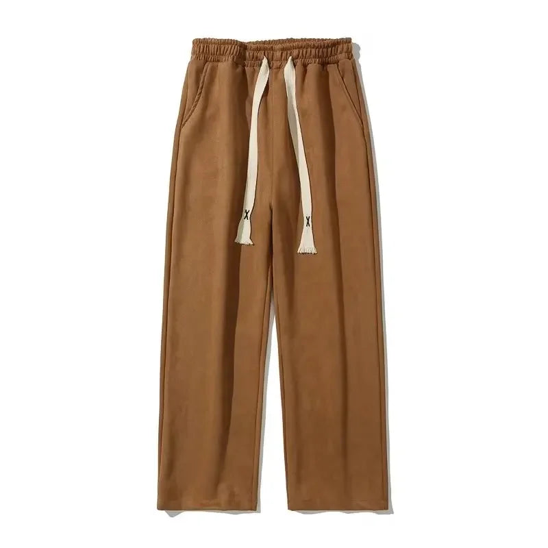 Men Casual Sweater Set Vintage Checkerboard Cardigan+Striped Long