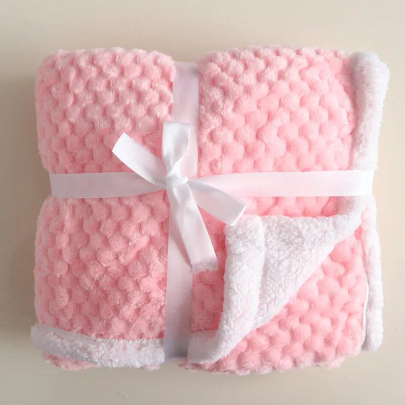 Baby Blanket & Swaddling Newborn Thermal Soft Fleece