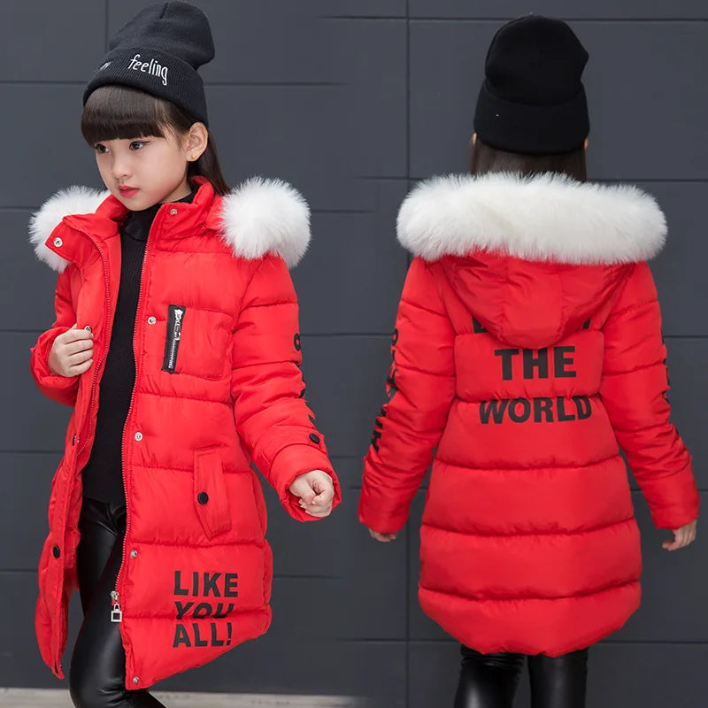 2023 Winter Warm Jackets for Girls Fashion Fur