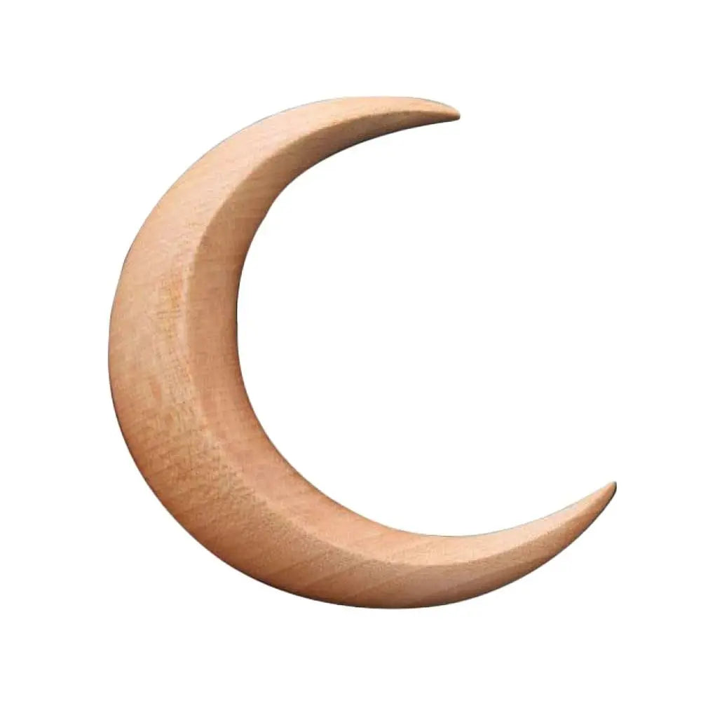 Wood Moon Crescent Shaped Hair Clip Hair Forks