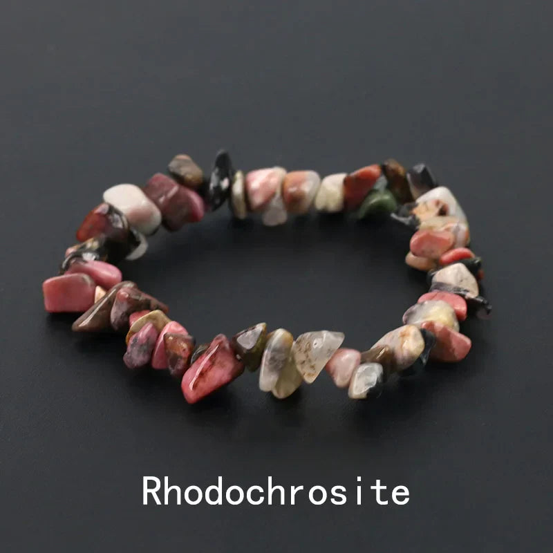 Natural Crystal Gemstone Irregular Energy Stone Bracelet Beads
