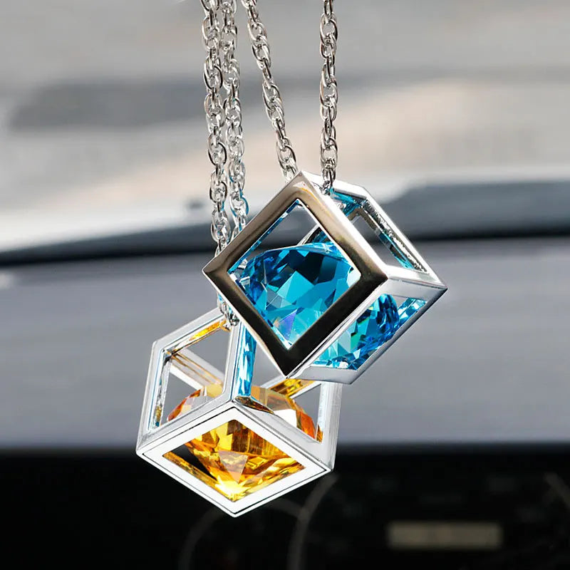 Car Ornaments Pendant Creative Crystal Bling Diamond Decoration